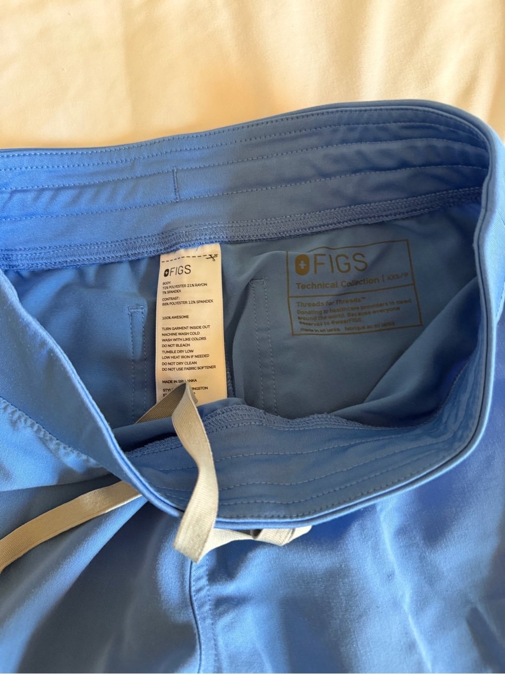 FIGS Womens Pants in Ceil Blue
